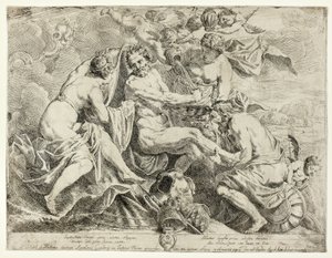 La deificazione di Enea da parte di Ninfe e Cupidi