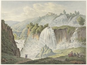 Veduta delle cascate di Tivoli da Daniël Dupré
