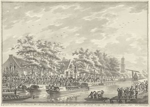 Arrivo degli abitanti di Amsterdam a Utrecht, 1787 da Daniël Kerkhoff