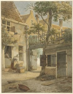 Cortile di un cortile ad Amsterdam da Daniël Kerkhoff