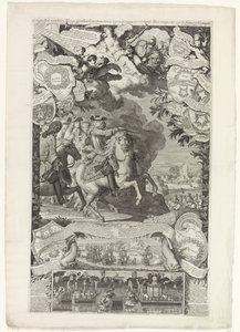 Vittoria degli alleati su francesi e spagnoli, 1702 da Daniël Marot (I)
