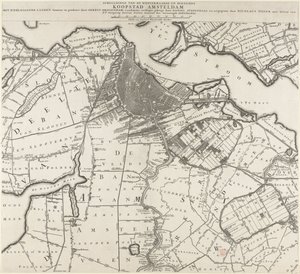 Mappa di Amsterdam e delle aree circostanti da Daniël Stopendael