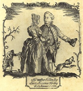La fortuna gira per te, conte Struensee! 1772 da Danish School