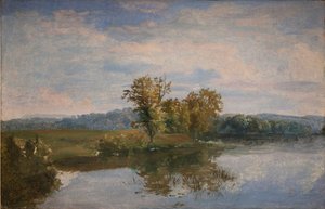 Una vista del lago Vejl vicino a Silkeborg, Jutland