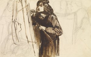 Un pittore al lavoro, 1850-1852 da Dante Gabriel Charles Rossetti