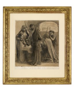 Una Pasqua nella casa di Giuseppe e Zaccaria, c.1850 da Dante Gabriel Charles Rossetti