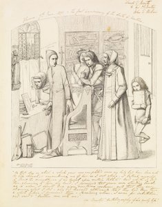 Dante disegna un angelo nel primo anniversario della morte di Beatrice, 1848-9 da Dante Gabriel Charles Rossetti