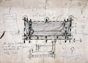 Progetto per divano da Dante Gabriel Charles Rossetti