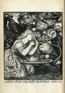 Frontespizio di Goblin Market e altre poesie di Christina Rossetti da Dante Gabriel Charles Rossetti