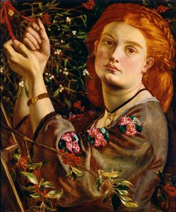 Appeso al vischio, 1860 da Dante Gabriel Charles Rossetti