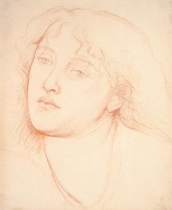 Testa di una donna da Dante Gabriel Charles Rossetti