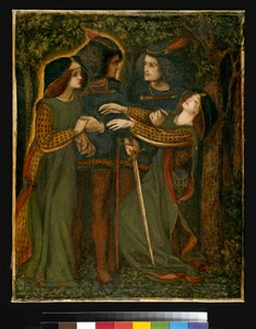 Come si incontrarono, c.1850-60 da Dante Gabriel Charles Rossetti