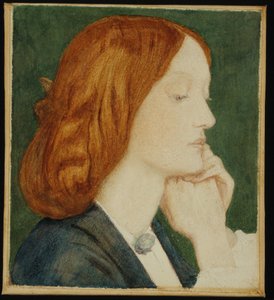Ritratto di Elizabeth Siddal (1829-62) 1854 da Dante Gabriel Charles Rossetti
