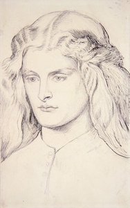 Studio di ritratto di Annie Miller, c.1860-63 da Dante Gabriel Charles Rossetti
