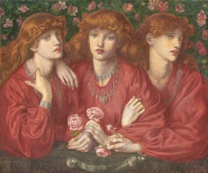 Rosa Triplex: Un triplo ritratto di May Morris, 1874 da Dante Gabriel Charles Rossetti