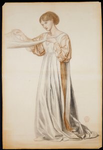 Studio per un portatore di bara in "Il sogno di Dante", 1873