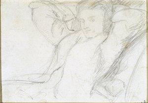 Studio di una signora seduta, 1860 da Dante Gabriel Charles Rossetti