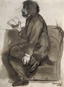 Tennyson legge "Maud", 1855 da Dante Gabriel Charles Rossetti