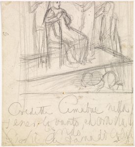 Il ritorno di Tibullo a Delia - Studio per la figura di Delia da Dante Gabriel Charles Rossetti