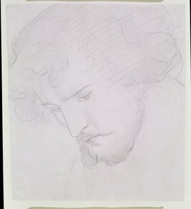 Il seme di Davide - Studio per Davide, 1859-1862 da Dante Gabriel Charles Rossetti