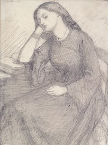 Ritratto di Elizabeth Siddal, seduta da Dante Gabriel Rossetti