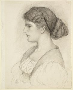 Busto di profilo di Fanny Cornforth da Dante Gabriel Rossetti