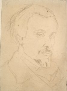 Autoritratto, c. 1850-1870 da Dante Gabriel Rossetti