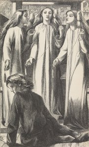 Il maestro di musica, 1855 da Dante Gabriel Rossetti