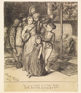 Danzare agilmente nella camera di una dama al lascivo diletto di un liuto da Dante Gabriel Rossetti