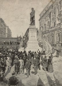 Inaugurazione del monumento a Quintino Sella, di Ettore Ferrari, 9 aprile