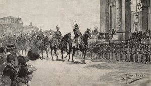 Parata militare a Macao per il compleanno del re Umberto I, 14 marzo da Dante Paolocci