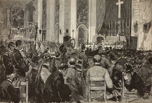 Esequie per i morti a Dogali nella chiesa di Sant