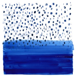 Astratto: Pioggia blu sull