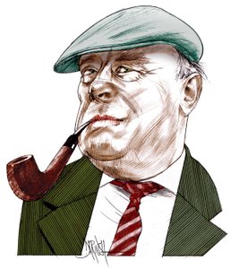 Ernst Von Salamon, 2021 (disegno digitale a matita colorata)