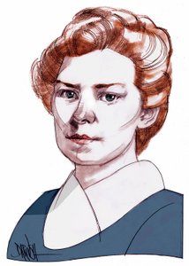 Ethel Lilian Boole Voynich, 2013 (disegno digitale a matita colorata)