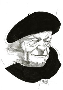 Giuseppe Ungaretti, 2024 (disegno a matita migliorato digitalmente)