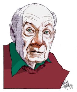 Gustave Thibon, 2014 (disegno digitale a matita colorata)