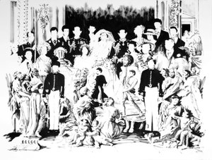 Ballata di Carlo e Di, 2006 (inchiostro indaco su carta)