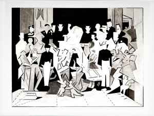 Ballata di Carlo e Di versione 2, 2018 (carboncino su carta)