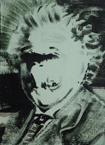 Einstein, 2013 (acrilico su tavola)