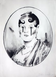 Ingre Girl 4, 2003 (inchiostro su carta)