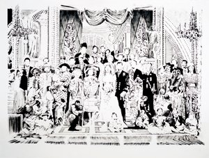 Scuola di Atene, 2006 (inchiostro indina su carta) da Darren Coffield
