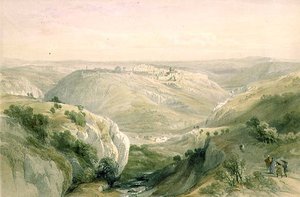 Gerusalemme dal Sud, 12 aprile 1839, tavola 10 da Volume I di 