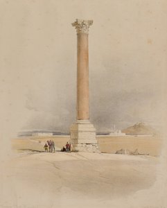 Colonna di Pompeo, Alessandria da David (after) Roberts
