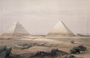 Le piramidi di Giza da David (after) Roberts