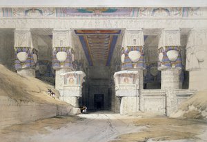 Il tempio di Dendera, 7 dicembre da David (after) Roberts