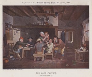 I Giocatori di Carte da David (after) Wilkie
