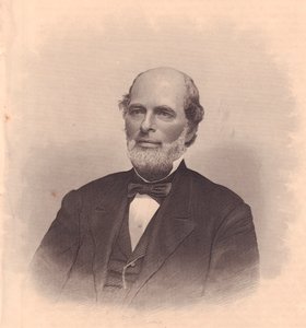 Ritratto del politico americano George T Cobb (1813-1870), incisione di FE Jones da ladies