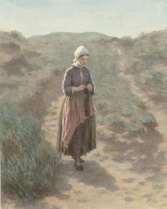 Nelle dune a Zandvoort da David Adolph Constant Artz