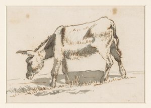 Asino al Pascolo, da Sinistra da David Alphonse de Sandoz Rollin